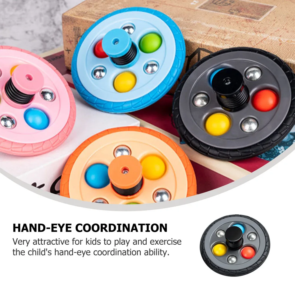 

Маленький гироскоп в форме шин, забавная пластиковая вращающаяся игрушка, детская игрушка-гироскоп для координации рук и глаз, детская игрушка