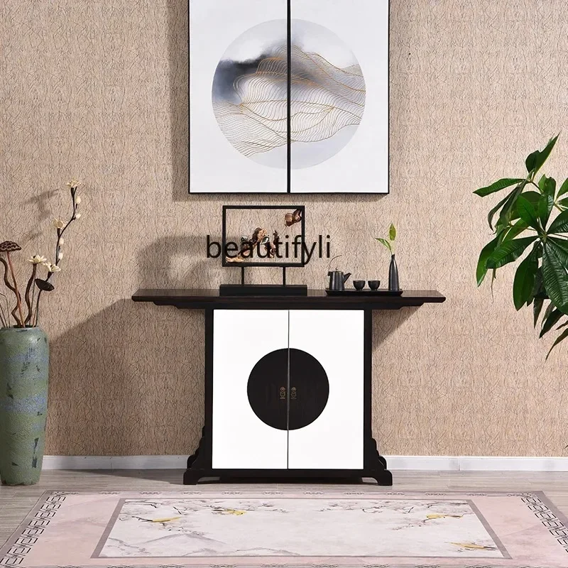 

Solid wood entrance cabinet, living room entrance table, foyer partition decorative cabinet, dining side cabinet