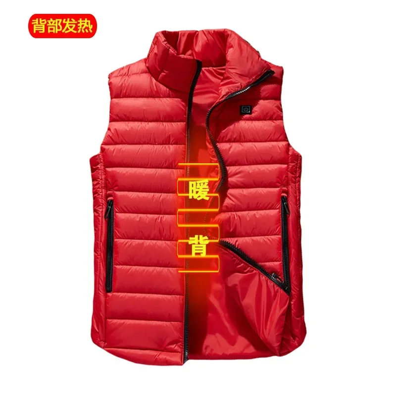 Men winter cycling USB Electric Heating Vest Jacket Clothing Skiing Winter Warm Heated Pad Winter USB interface warm vest