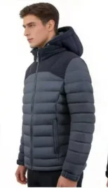 Men's Thick Cotton Jacket 2026 Casual Warm Top with Pork Rib Fashionable And Cozy Men's Outerwear