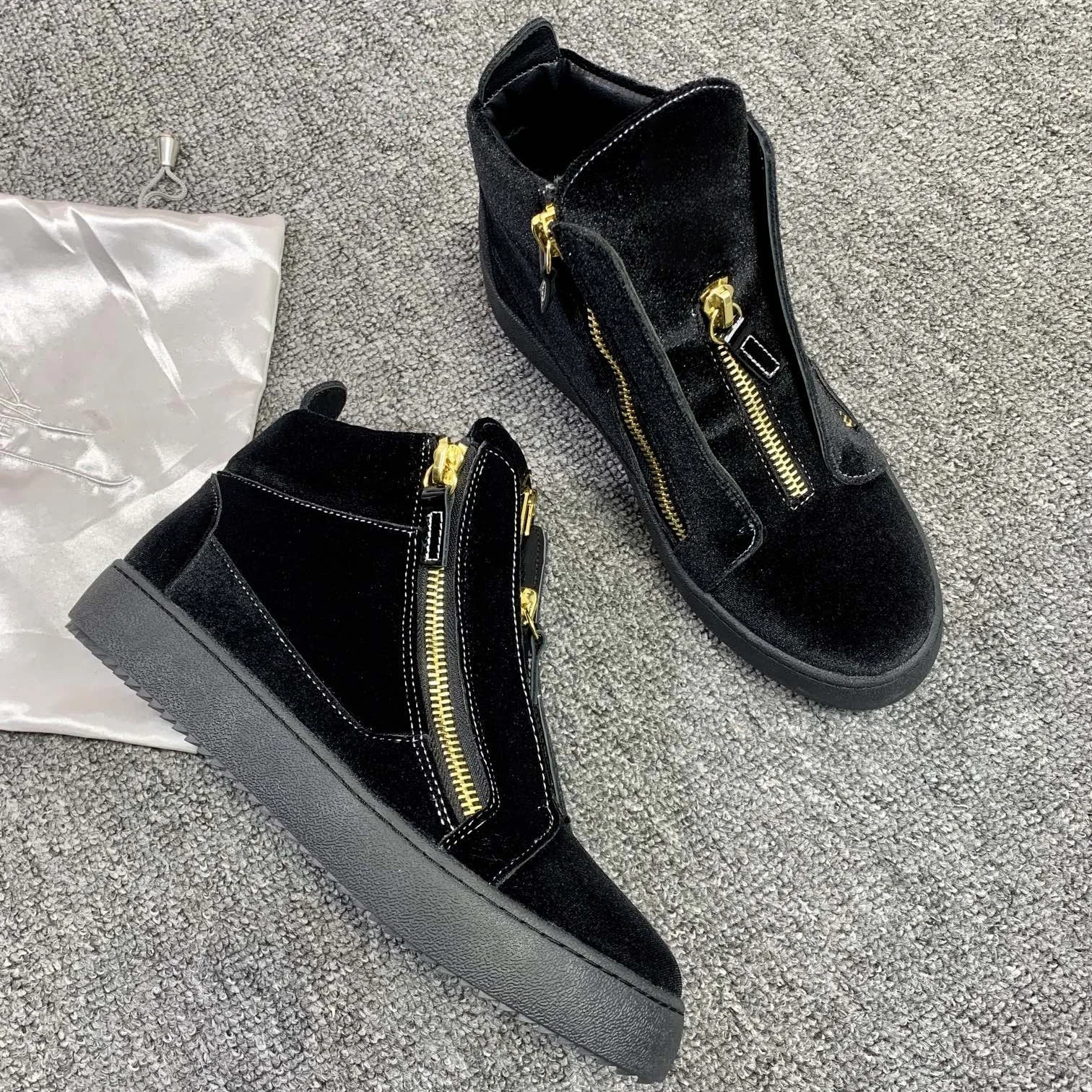 

Top Quality Casual Sneakers for Men Brand Designer Women High-top Tennis shoes 35-48 Luxury Genuine Leather GZ Sports shoes 0287