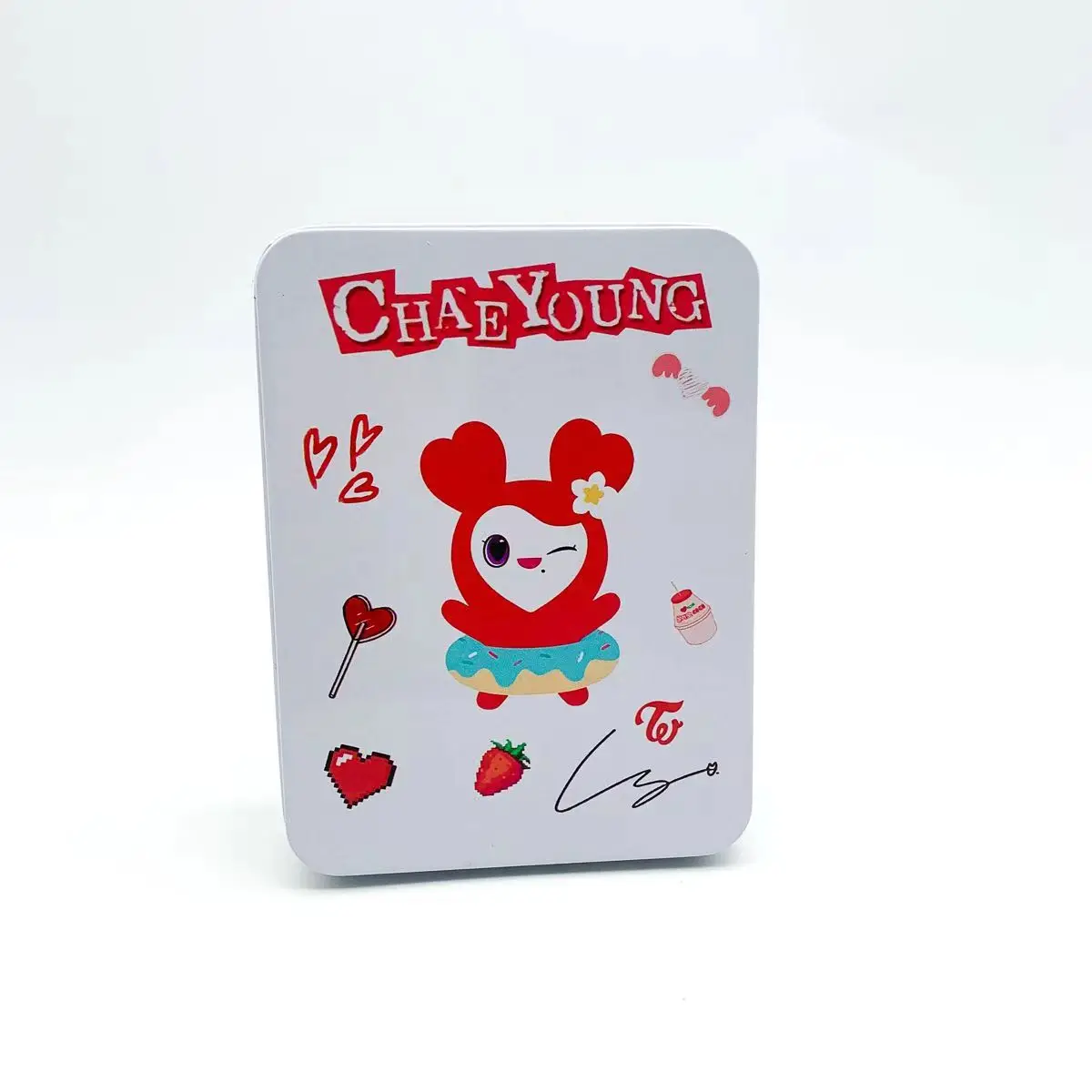 TWICE مرتين صندوق حديد 12*9*4 سنتيمتر صندوق تخزين بطاقة تخزين صندوق تخزين Nayeon Jeongyeon مومو سانا Jihyo Mina Dahyun Chaeyoung Tzuyu Kpop