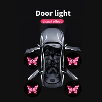 4pcs Door Light Logo LED Projector Car Door Step Courtesy Welcome Lights Cute Pattern Girl Gift Projection Light Festive Atmosphere Door Night Light 6
