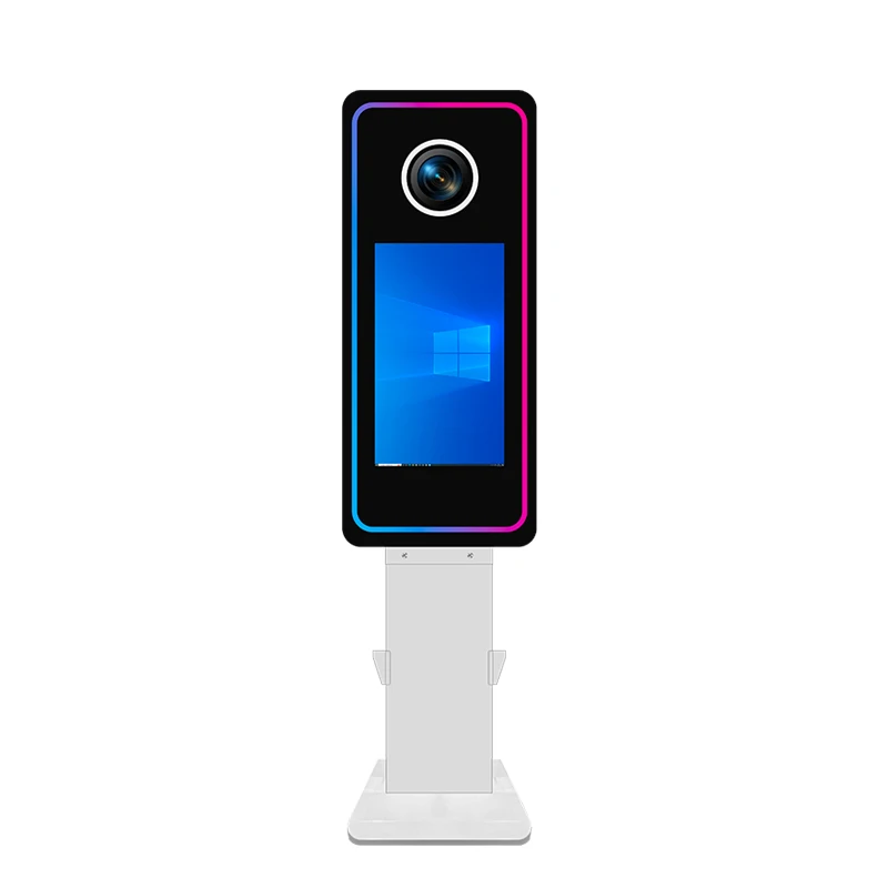Top LED Flash Light 21.5 Inch Mirror Photo Booth Machine With Touch Screen DSLR Camera Photobooth