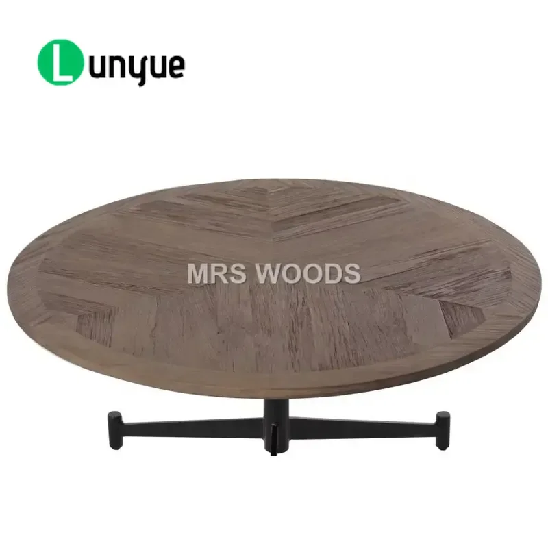 Round Wooden Dining Table Set for 8 People Premium Country Style Solid Wood Kitchen Furniture Large Family Dinner Table