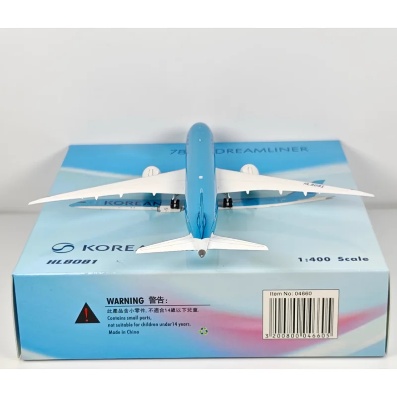 فينيكس 1/400 مقياس الهواء الكوري B787-9 HL8081 نموذج طائرة مصنوع من خليط معدني قابل للجمع عنصر ديكور #5