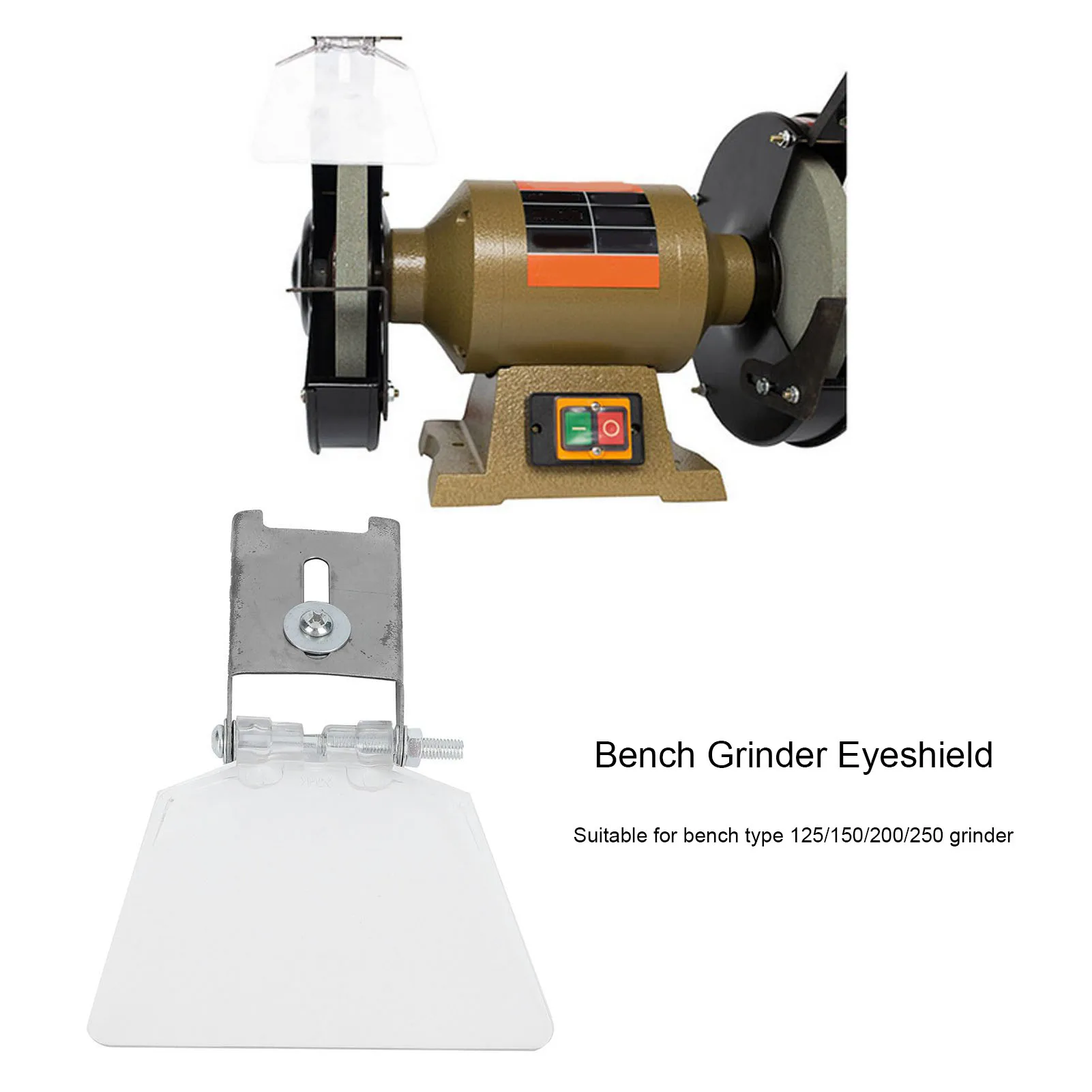 

Bench Grinder Eyeshield 304 Small Stainless Steel Case Tool Attachment Accessories S Grinder Wheel Eyeshield