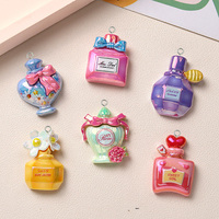 10/12pcs European Perfume Bottle Resin Charms Flatback Cartoon Cute Pendant For Earring Bag Keychains Jewelry Making