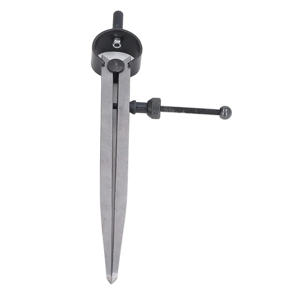 

Adjustable Flat Leg Spring Marking Gauge Fast Spring Nut Carbon Steel Spacing Gauge Silver Spring Divider Caliper Woodworking