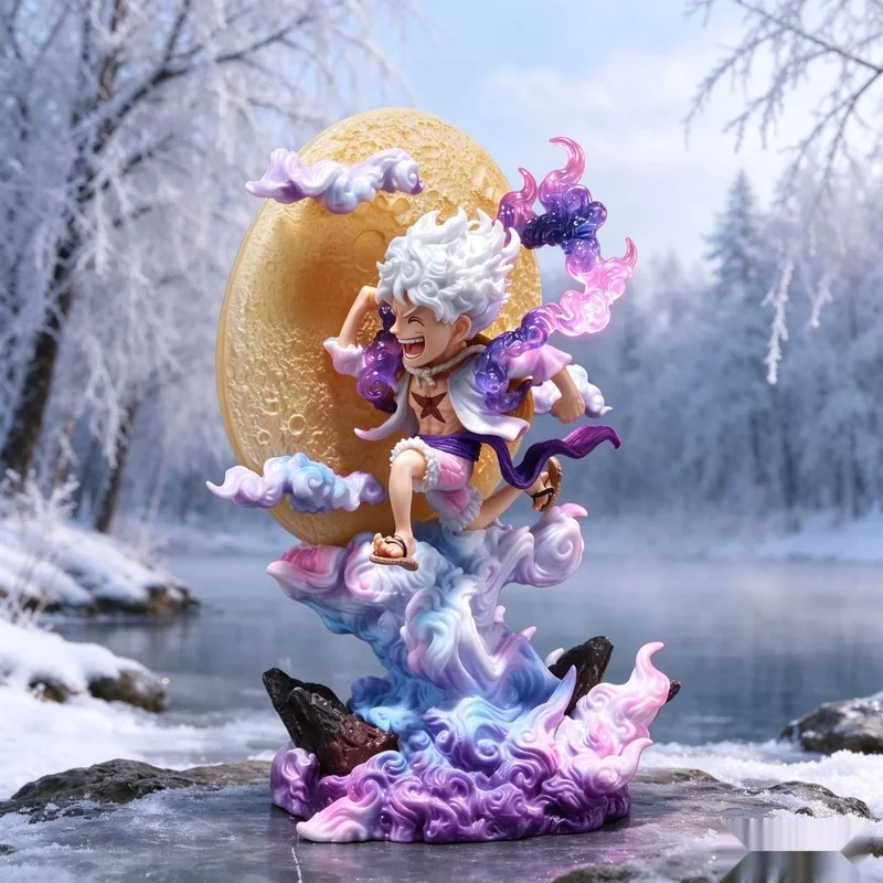 Anime New One Piece GK Xiao Benyue Nika Luffy Models And Figurines Chibi Desktop Ornaments Birthday Gifts