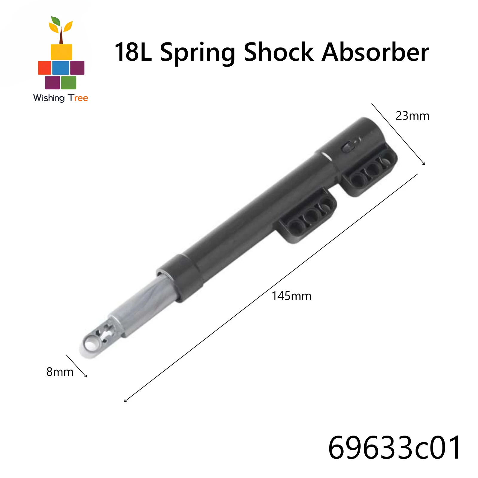 18L الربيع امتصاص الصدمات MOC دراجة نارية اللبنات الداخلية متوافق لعبة تعليمية الأجزاء الفنية 69633C01
