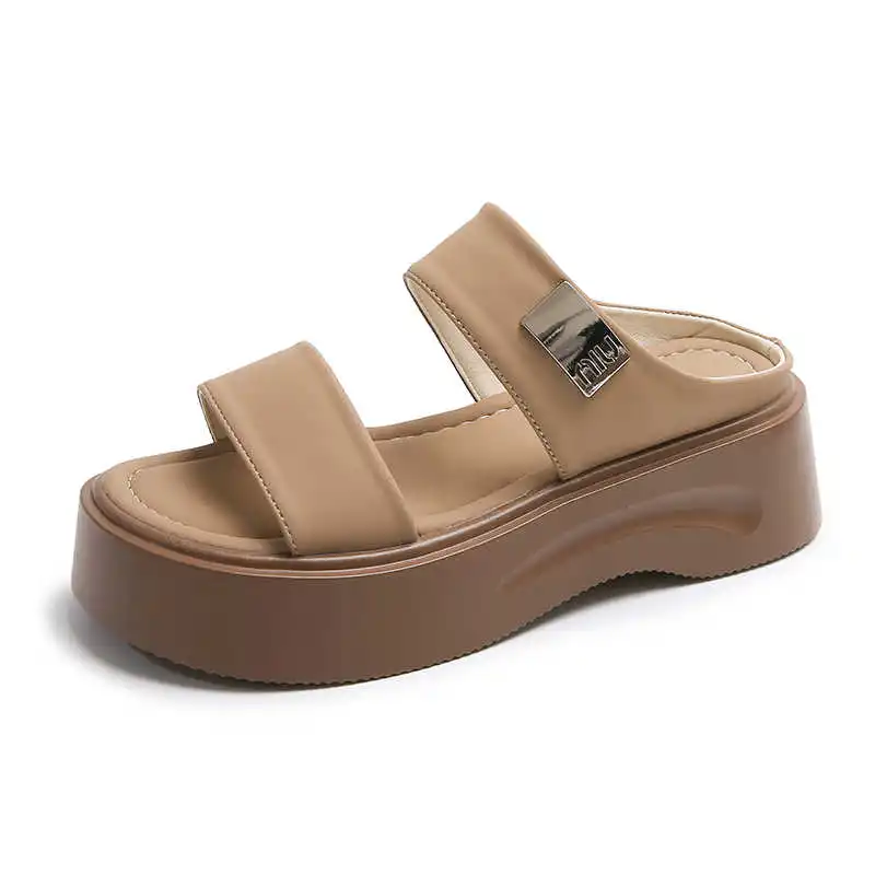 

Round Toe Slingback Panske Slippers Summer Shoes Woman Low Heel Sandals Sneakers Sport Stylish Design Resort New