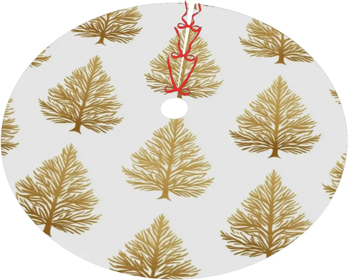 48 Inch Christmas Tree Skirt, Convention Tree Skirt, for Christmas Party  Decoration, Tree H