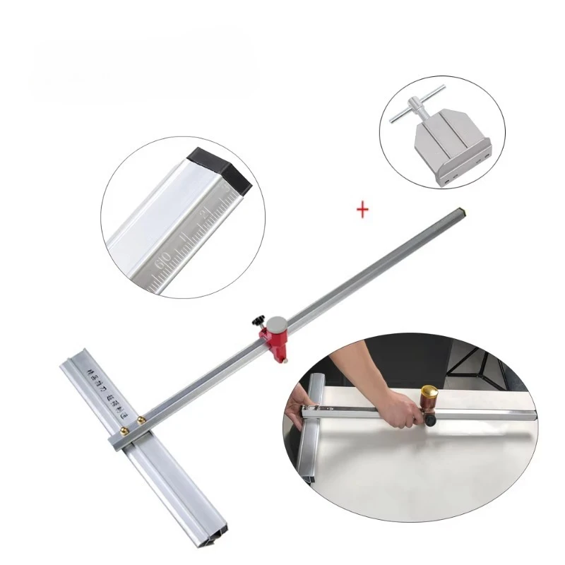 Portable High Precision 60cm Glass & Tile Push Knife, Roller Cutting Tool for Ceramic Tile and Glass, Tile Opener