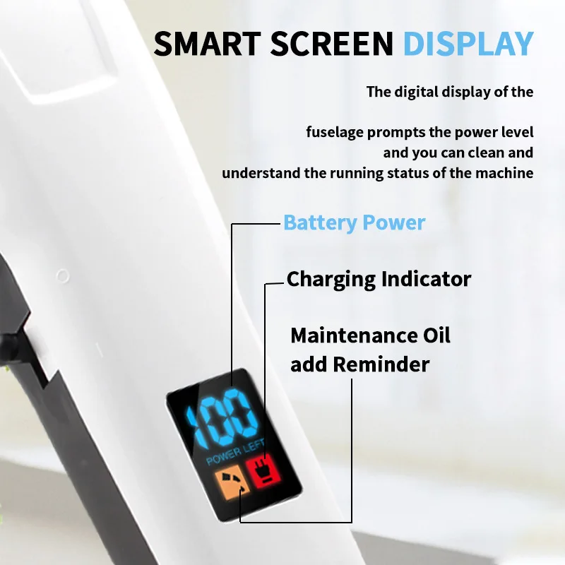 Multi-gear adjustment LCD digital display haircut, electric push shear, USB charging haircut, high-power razor