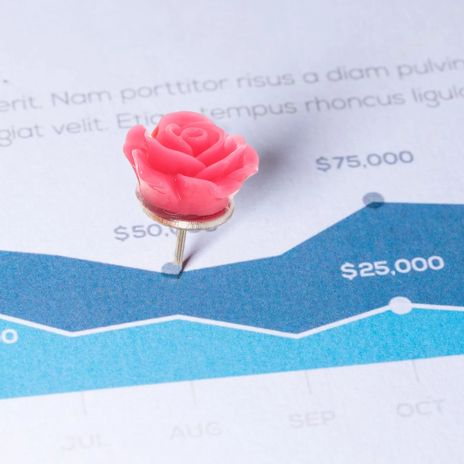 

30Pcs Flower Shaped Pushpins for Cork Board Bright Colored Thumb Tacks Multi-Function Craft Travel Photo Display Organizer