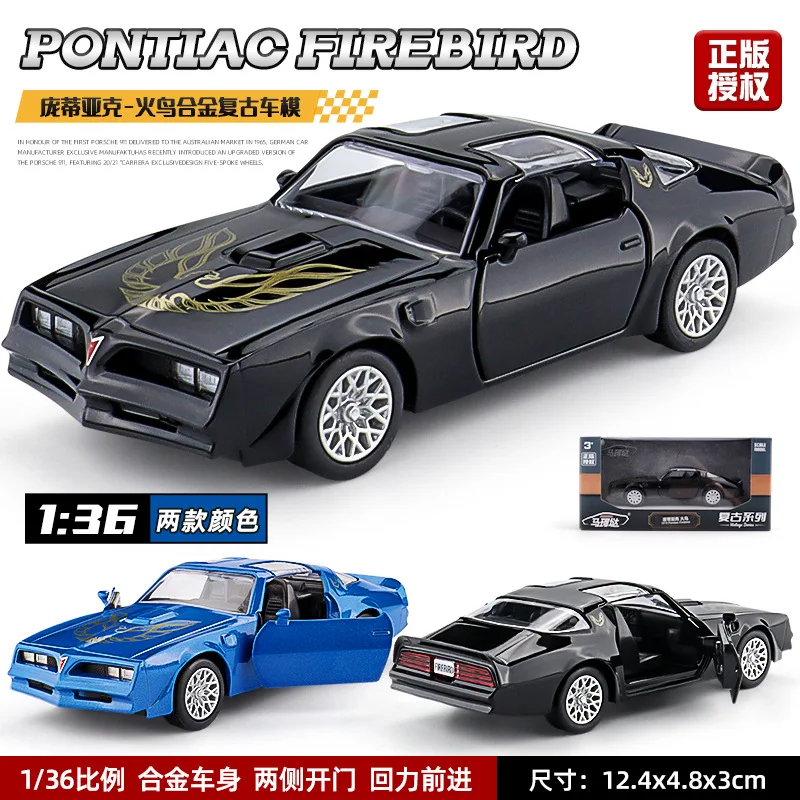 1:36 Firebird High Simulation Diecast Model Car Collectible For Boys & Holiday Present Gifts