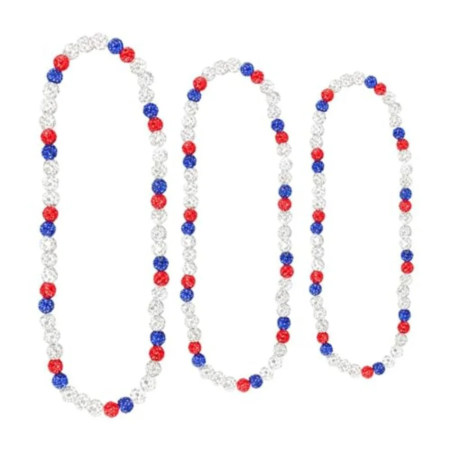 

Блестящее ожерелье для бейсбола с логотипом Dirty Mids, со стразами и бусинами, эластичное, спортивное украшение для мальчиков и подростков, унисекс, цепочка с блестками