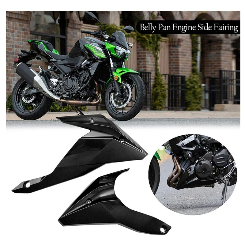 

Motorcycle Lower Engine Spoiler Cowling Protection Fairing For Kawasaki Z400 Bellypan Belly Pan 2018-2021