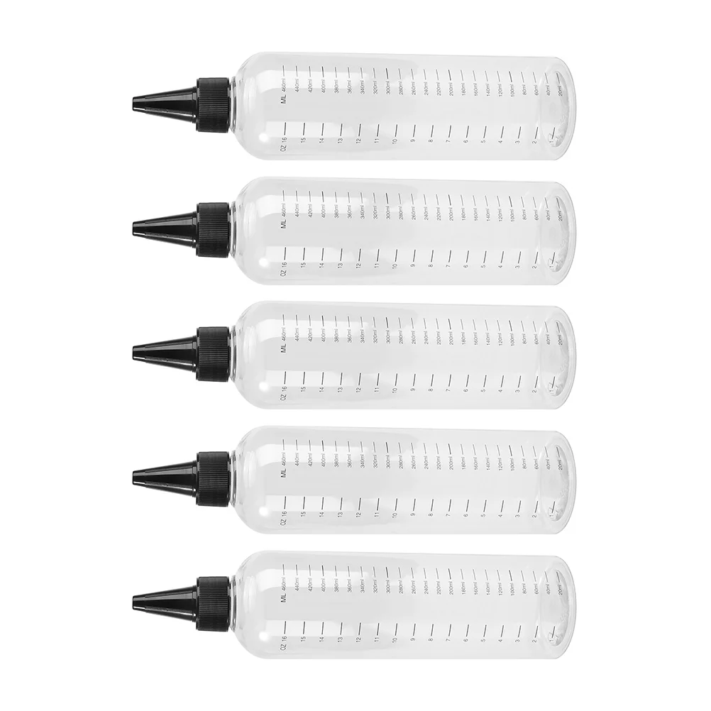 

5pcs Measuring Sub Bottle Reusable Travel Liquid Container For Lotion Shampoo Soap Dispenser Camping Essential Oil Transparent