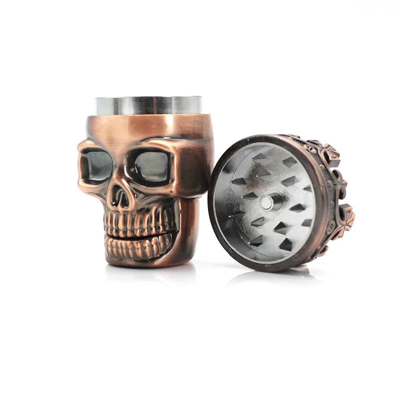 Plastic Skull Herb Tobacco Grinder Crusher Tobacco Herbal Herb Hand Muller Tobacco Grinder Mill Crusher Tobacco Crusher Grinder