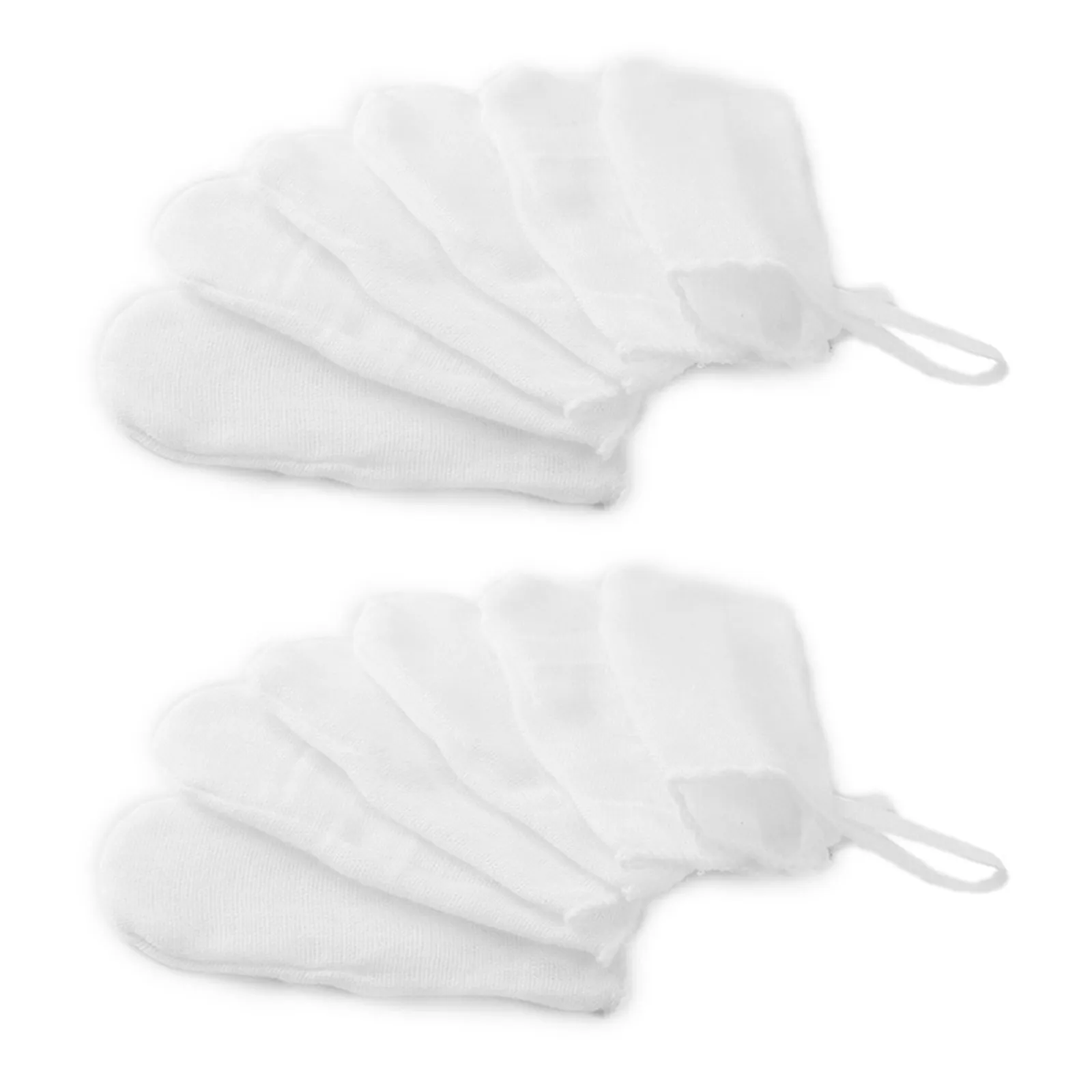 

6Pcs Finger Toothbrush for Babies Sterilized Gauze Oral Cleaning Tool Soft Adjustable Fit Infant Gum Device