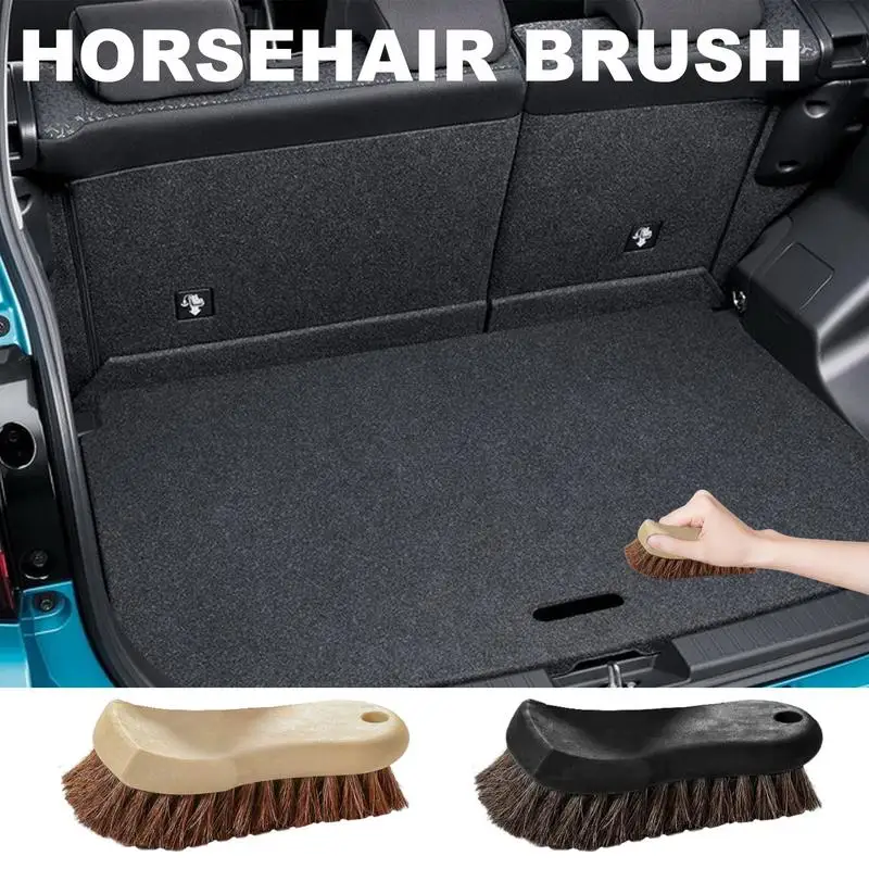 

Soft Horsehair Leather Cleaning Brush Car Interior Detailing Tool For Car Cleaning Auto Wash Detailing Brush For Car Interiors