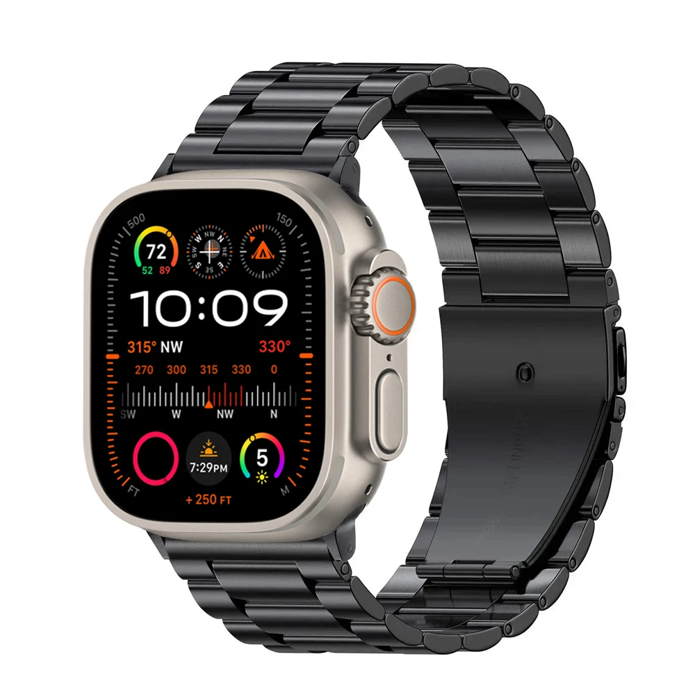 stainless steel titanium alloy strap for apple watch band ultra 2 49mm 44mm 45mm 46mm 41mm bracelet iwatch series 6/7/8/9/10 stainless steel titanium alloy strap for apple watch band ultra 2 49mm 44mm 45mm 46mm 41mm bracelet iwatch series 6/7/8/9/10