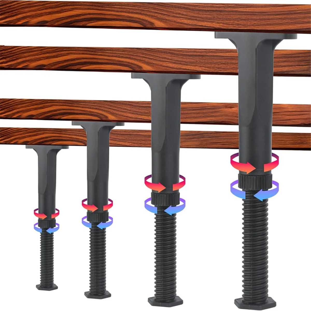 XMLX 8 Pcs Adjustable Bed Support Legs 5.9 to 11 Inches Bed Frame Support Legs for Bed Slats Bed Legs Replacement Bed Frame
