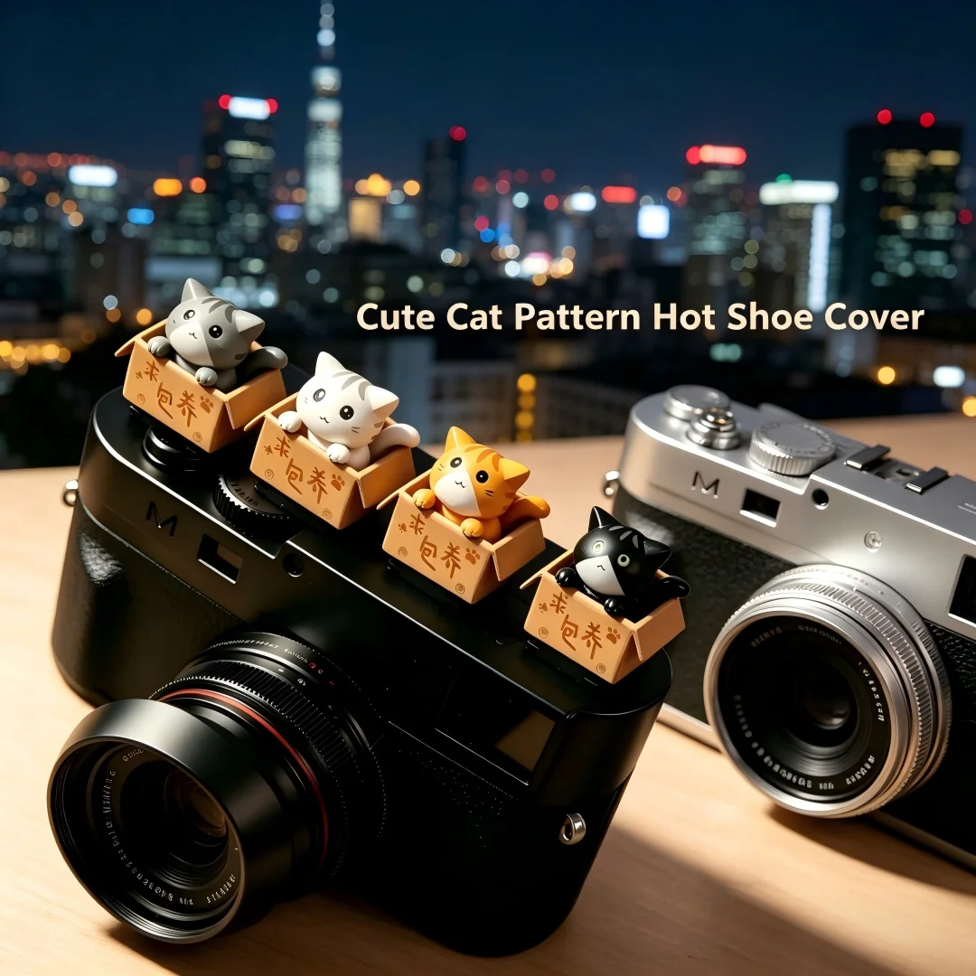 Cute Seeking to keep a cat Series Hot Shoe Cover for Leica Q2 Fuji X100V X-T5 Sony ZV-1 Canon EOS R5 Nikon Z5 Camera Accessories view 5