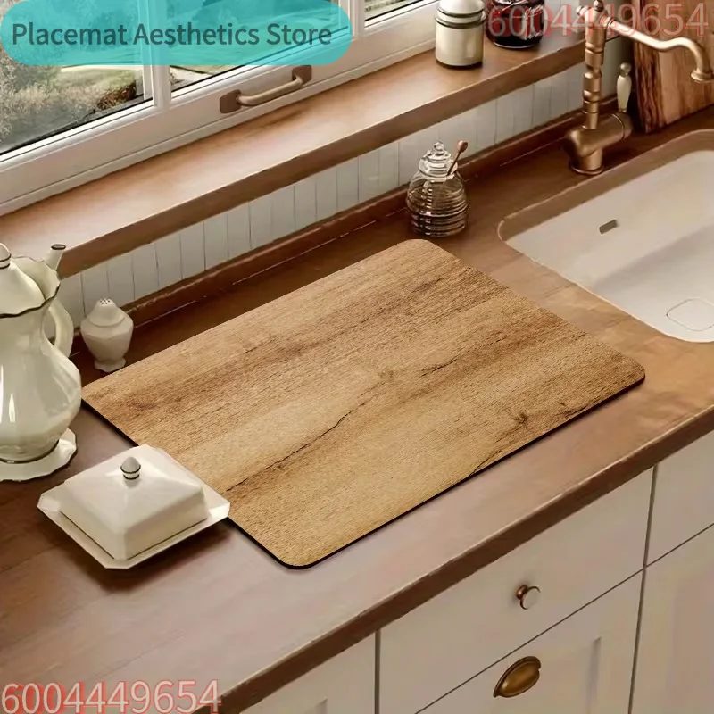 Pattern Pattern Drain Pad Dryer Pad Plate Drying Pad Coffee Machine Absorbent Pad Kitchen Workbench Absorbent Pad Decoration