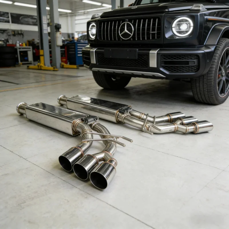 

Car Catback Exhaust Pipes with Valve Control for Mercedes-Benz W464 G63 M177 4.0T Stainless Muffler Performance Exhaust System
