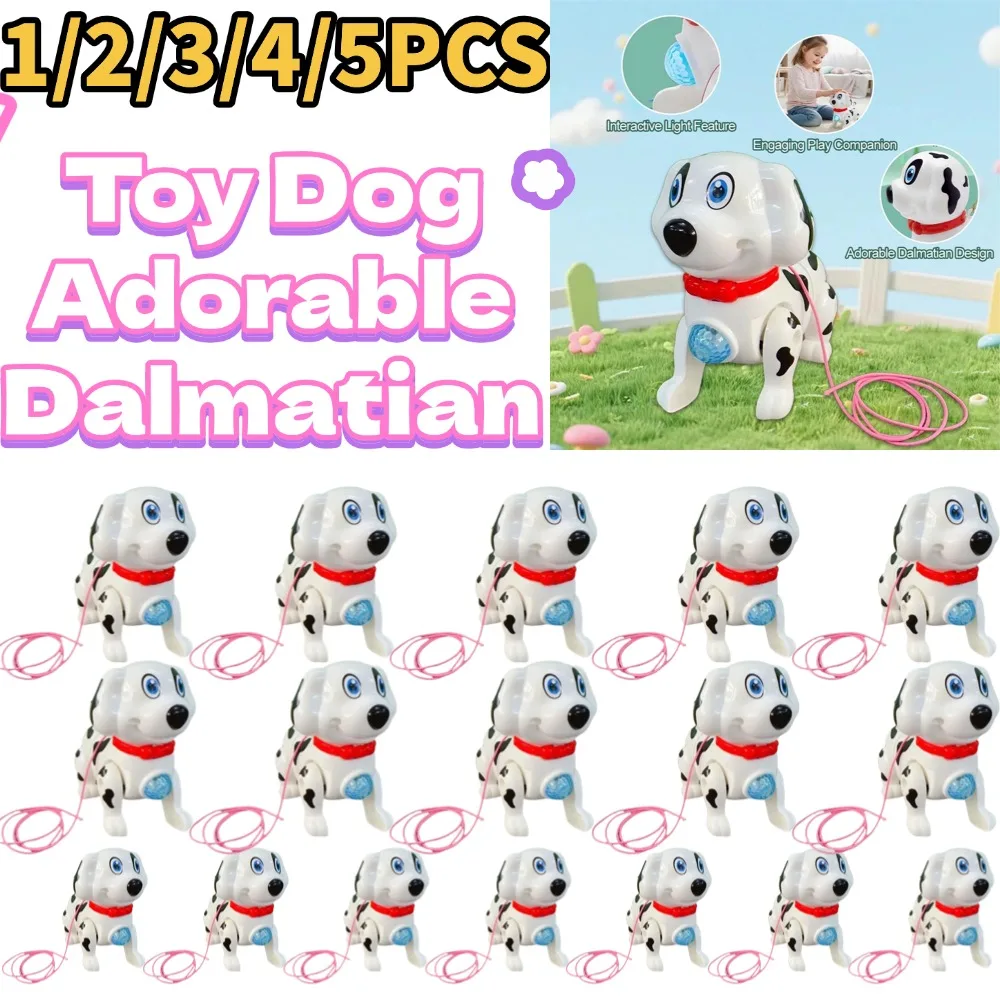 Spinning Dalmatian Toys Bump and Go Dancing Dog with Ball Music & Colorful Flashing Lights for Small Babies Infant Toddlers