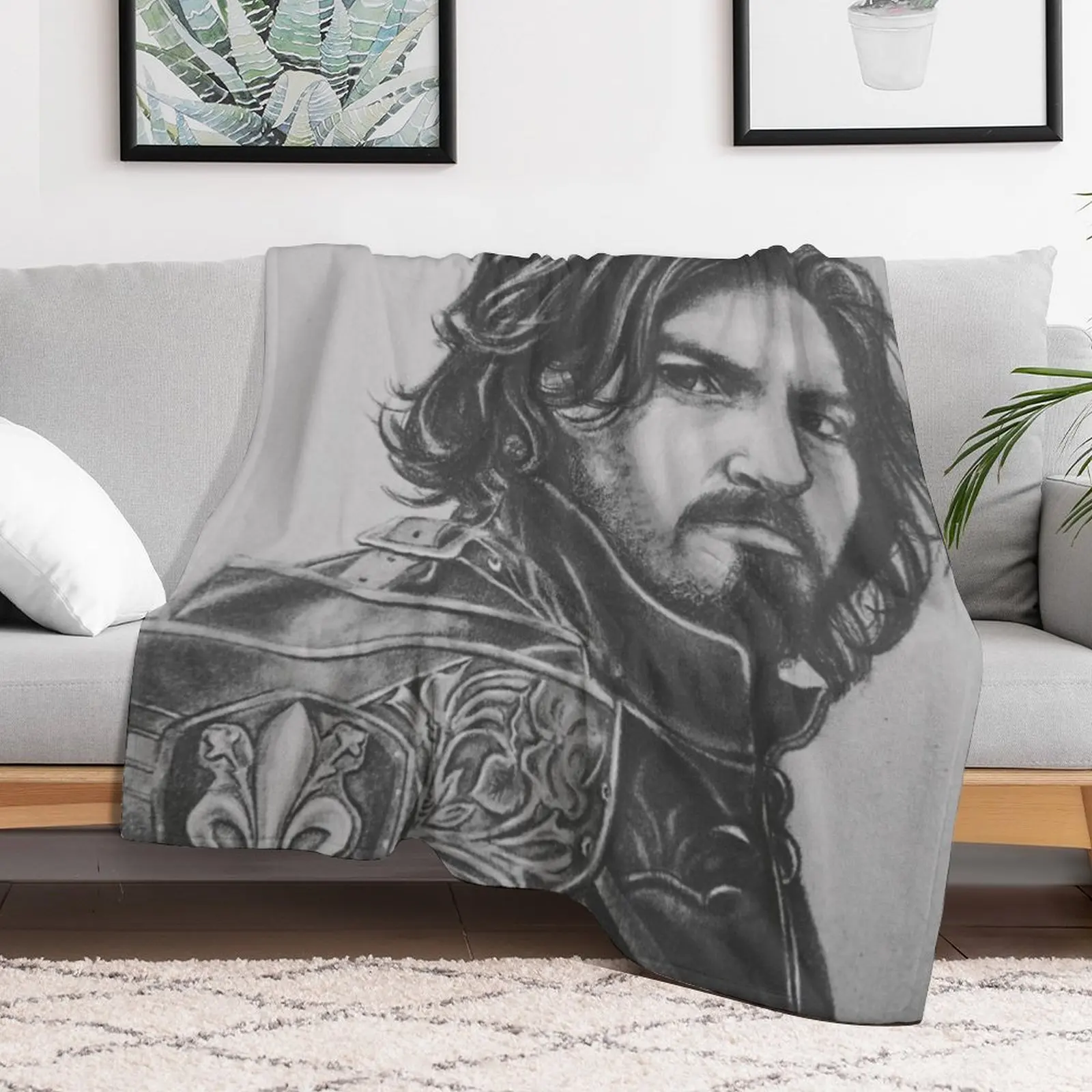 Captain Athos Throw Blanket anime Thermals For Travel Blankets