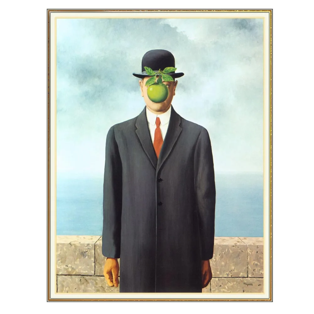 

Rene Magritte artwoRene Magritte artwork,The Son of Man,Oil painting on canvas hand painted,Famous painting reproduction,Picture