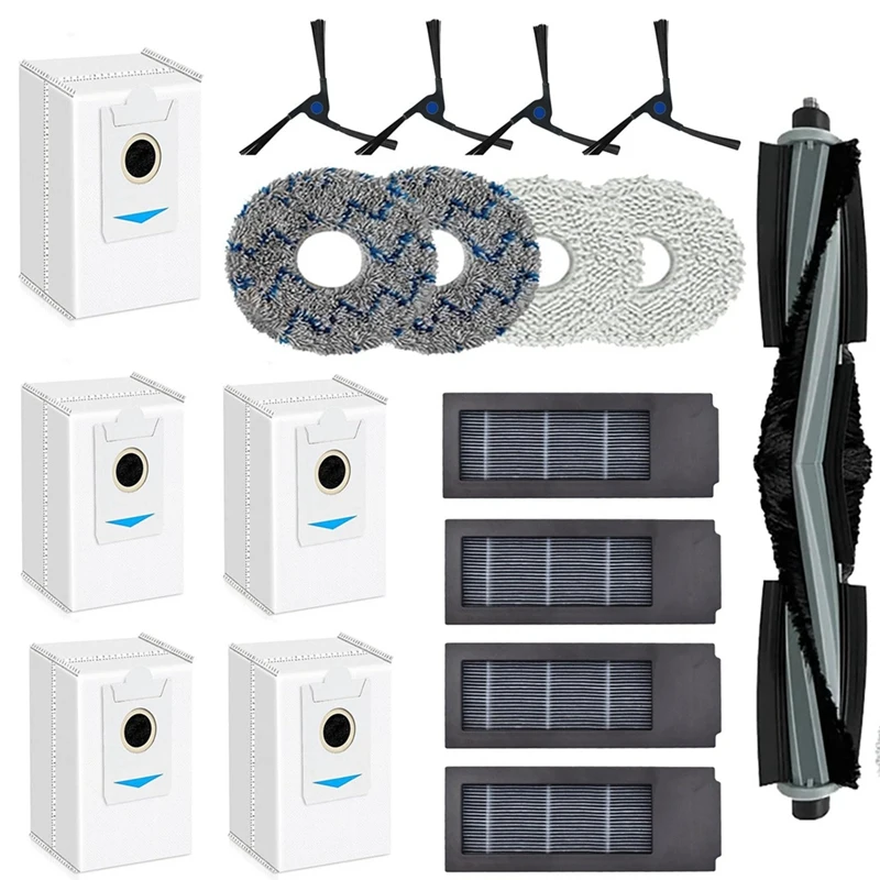 Vervangende Onderdelen Compatibel Voor Ecovacs Deebot X2 Omni Stofzuiger, Hoofdborstel, Zijbrushe, Filter, Dweildoek, Stofzakken