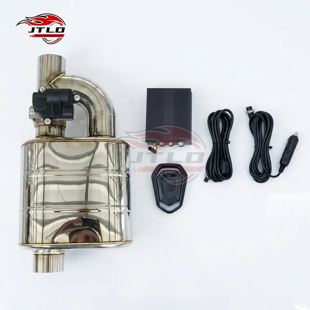 Universal Electric Valved Exhaust Muffler 63mm 70mm 76mm 89mm Stainless Steel Remote Control Performance Exhaust Muffler
