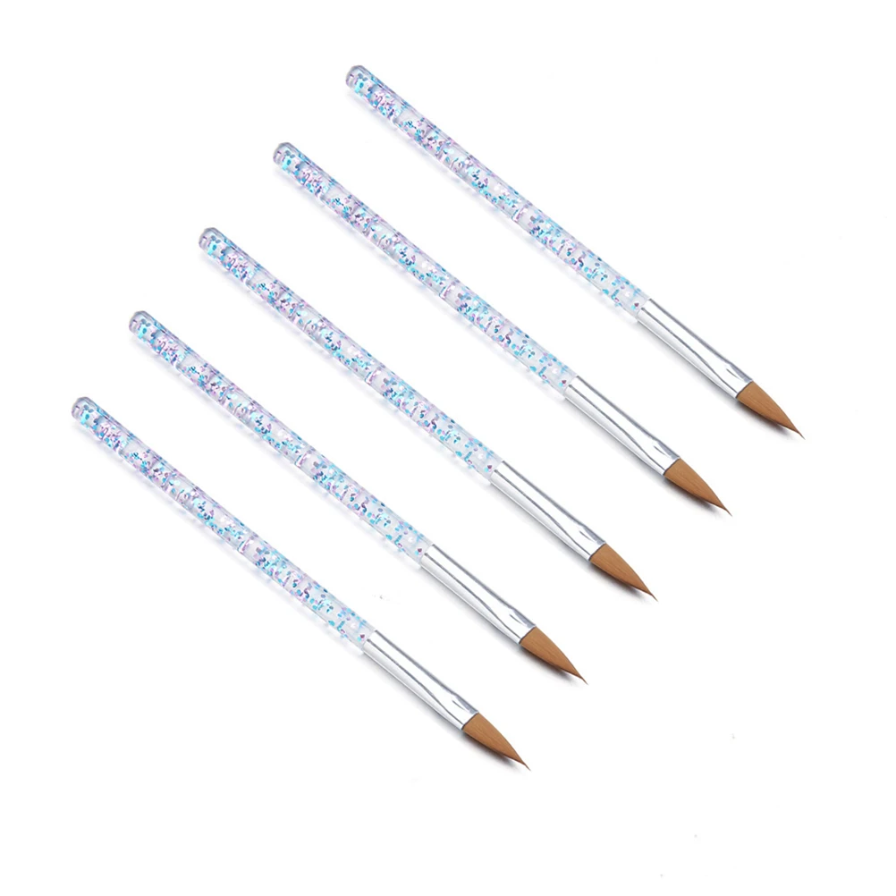 

10pcs Art Brushes Bright Glitter Pens Long H Professional Home Nail Art Brush Use Nail Supplies Stamping Polish