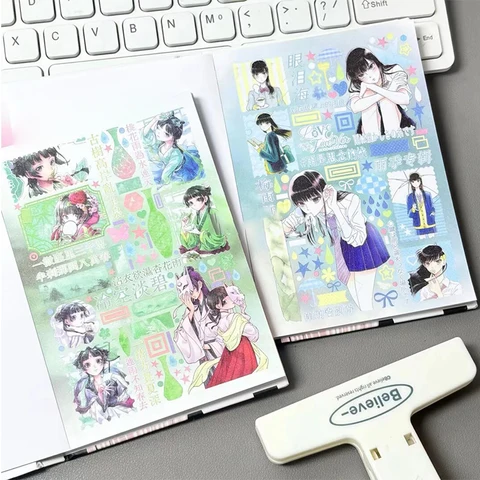 Kawaii книга стикеров для скрапбукинга - яркие и милые наклейки — фото устройства
