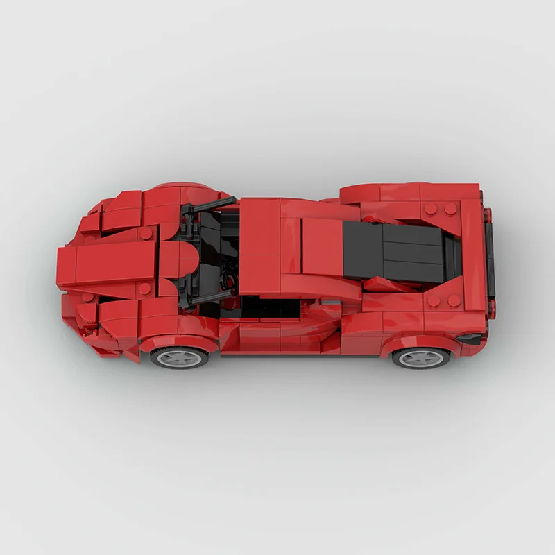 Kit de montagem de carro de corrida MOC, modelo de rali de carro DIY para crianças e adultos, coleção de carros modelo, Halloween, presente de Natal
