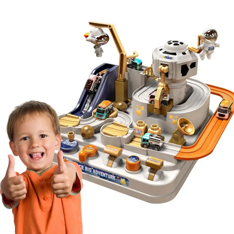 

Гоночная трасса, автомобиль, планшетофон, спасательные игровые наборы, игрушки с 3 мини-машинками и 1 астронавтом, Обучающие головоломки, автомобили, игрушки с 3