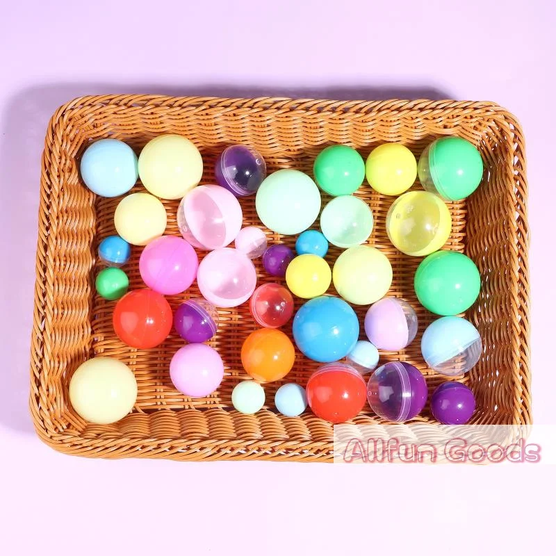 [TG835]50Pcs 28-55MM Tiny Empty Plastic Balls Capsule Toys Surprise Ball Container Prop Paintball DIY Making Things Models