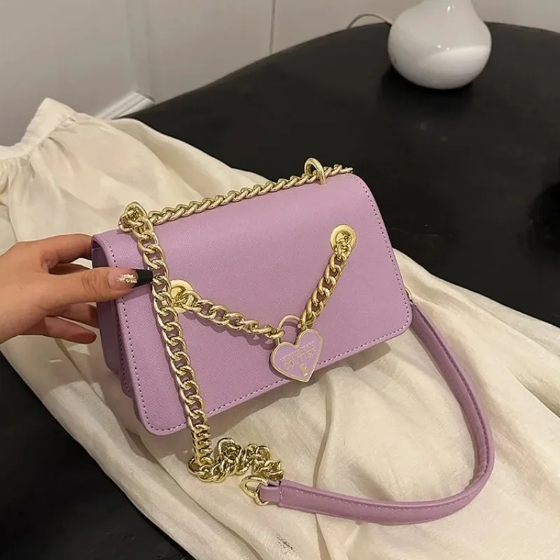 2026 New Arrival Niche Design Chain Crossbody Bag - Stylish Square Shape, Versatile for Daily & Party, Elegant Temperament