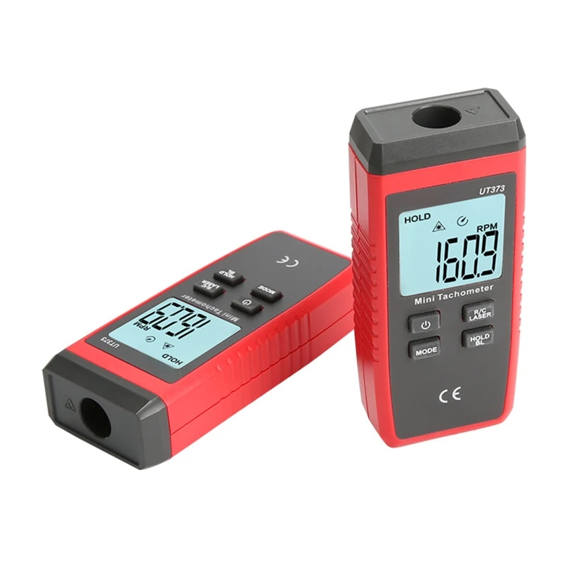 ipiip مقياس سرعة الدوران LCD الرقمي عدم الاتصال UT373 مقياس سرعة الدوران لمروحة المحرك الكهربائية