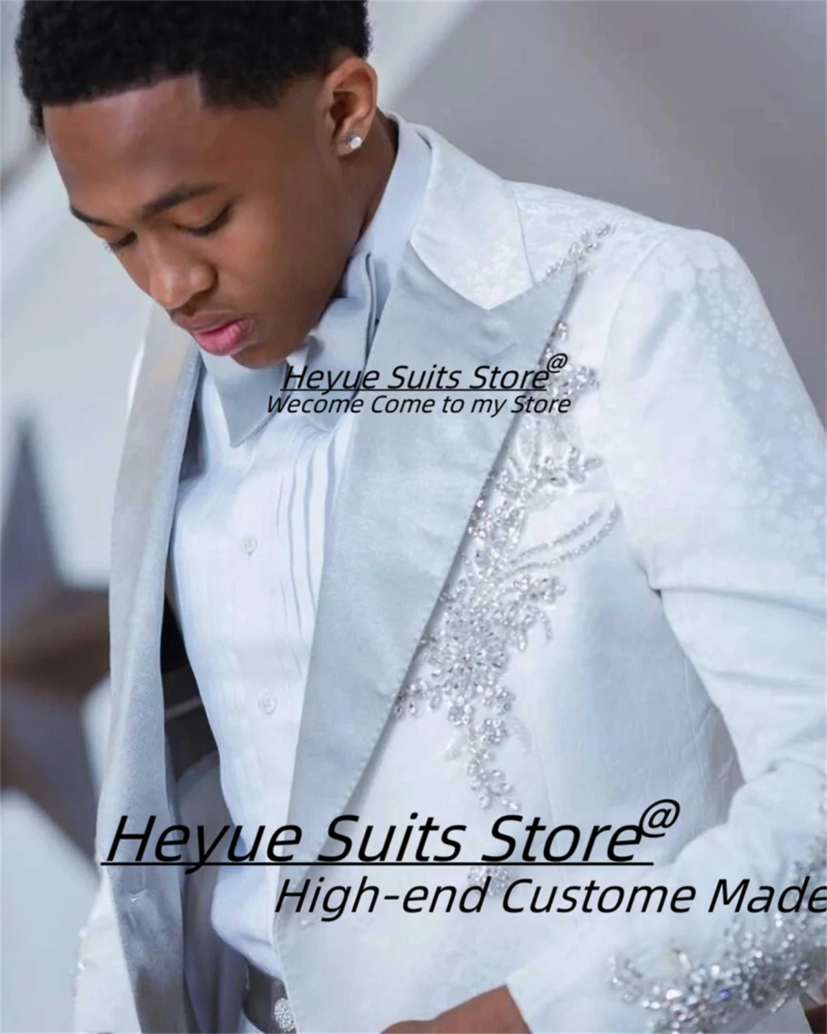 الفاخرة الساتان يزين الرجال الدعاوى مخصصة سليم صالح الذروة التلبيب العريس الزفاف البدلات الرسمية 2 قطعة مجموعات الذكور الحلل حفلة موسيقية زي أوم