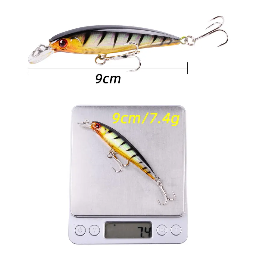 Wobbler Minnow 9cm 7,5g lubina lucio - imagen 4