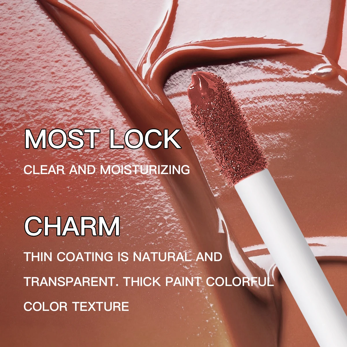 Ushas, vloeibare lipkleur, matzwarte lipgloss, langdurig, gemakkelijk aan te brengen, hydraterende vakantiefeestlippenbalsem