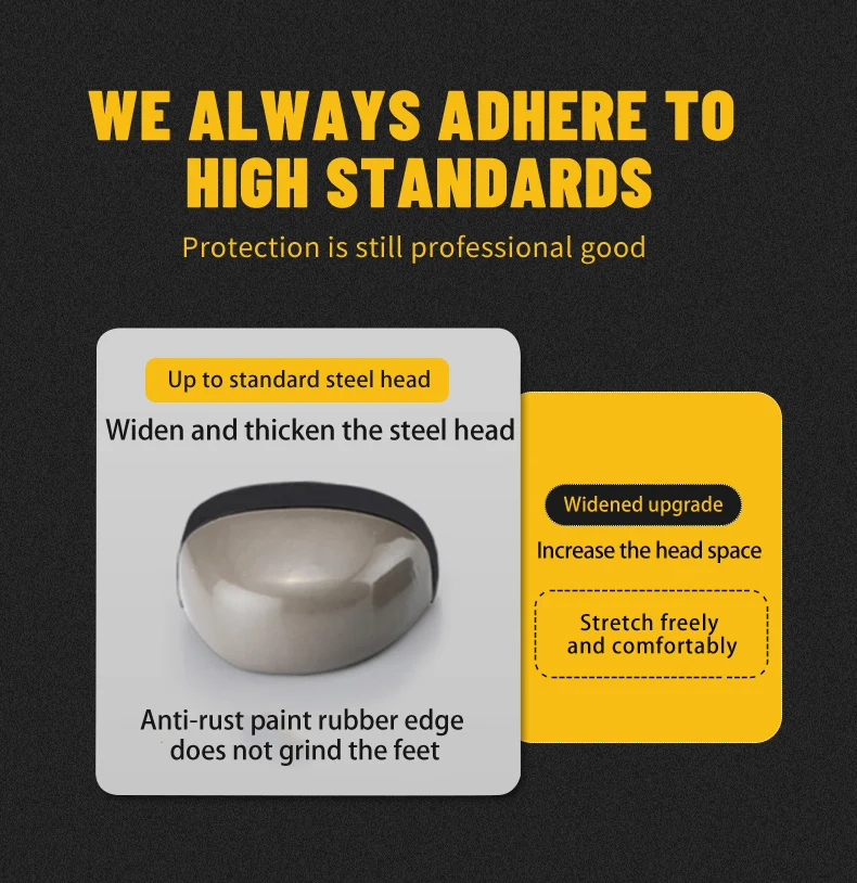 High-quality Work Sneakers For Men Safety Shoes European Standards Protective Shoes Puncture-Proof Steel Toe Shoes Work Boots