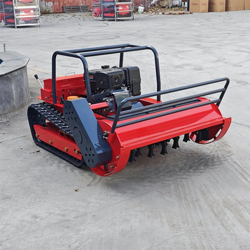 Professional Manufacturer Robot Lawn Mower 1000mm 1200mm Cutting Width Crawler Design Agriculture Orchard