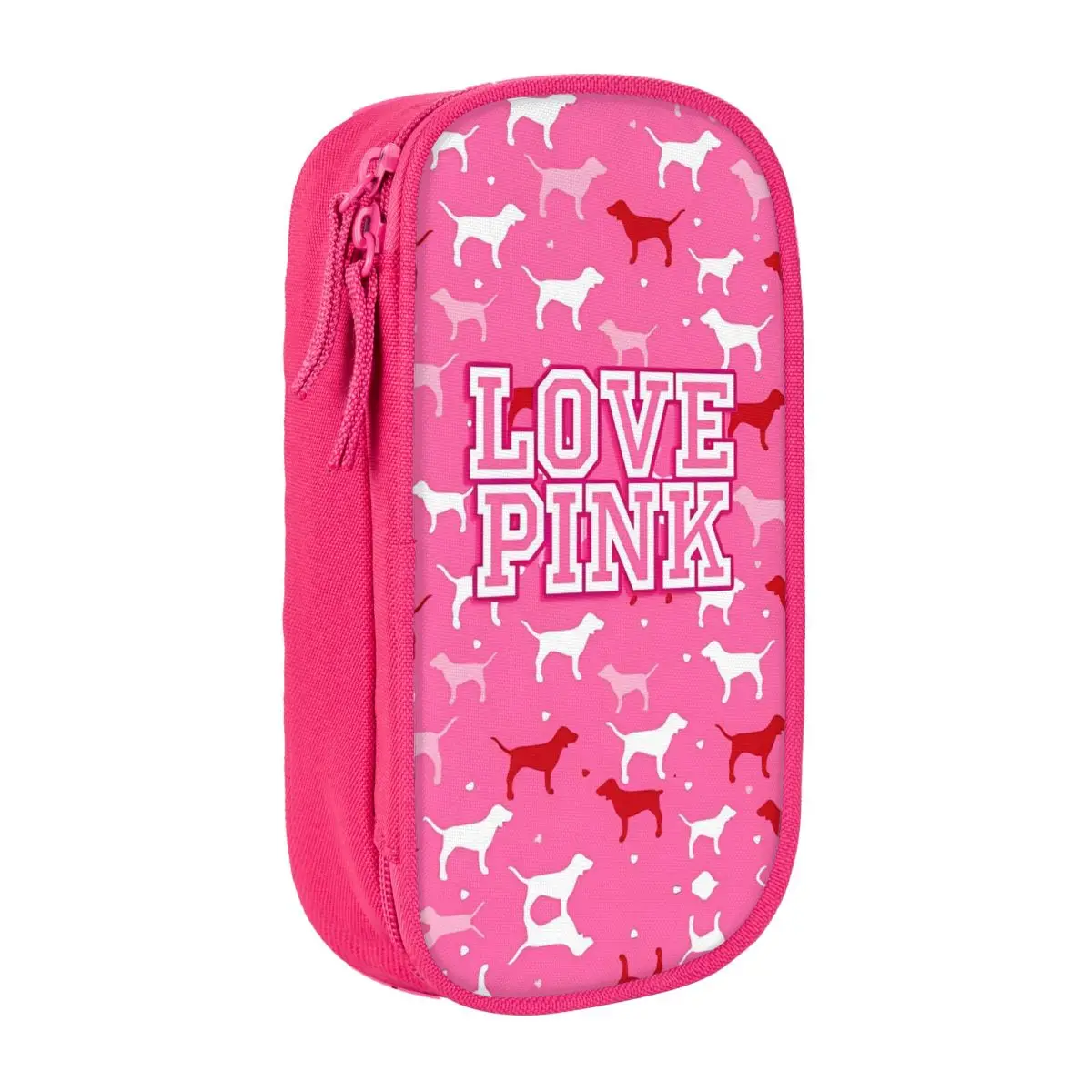 

Pink Fashion Cool Aesthetic Pencil Case Canvas Pencil Pouch Students College Back To School Pencil Cases Stationery Organizer